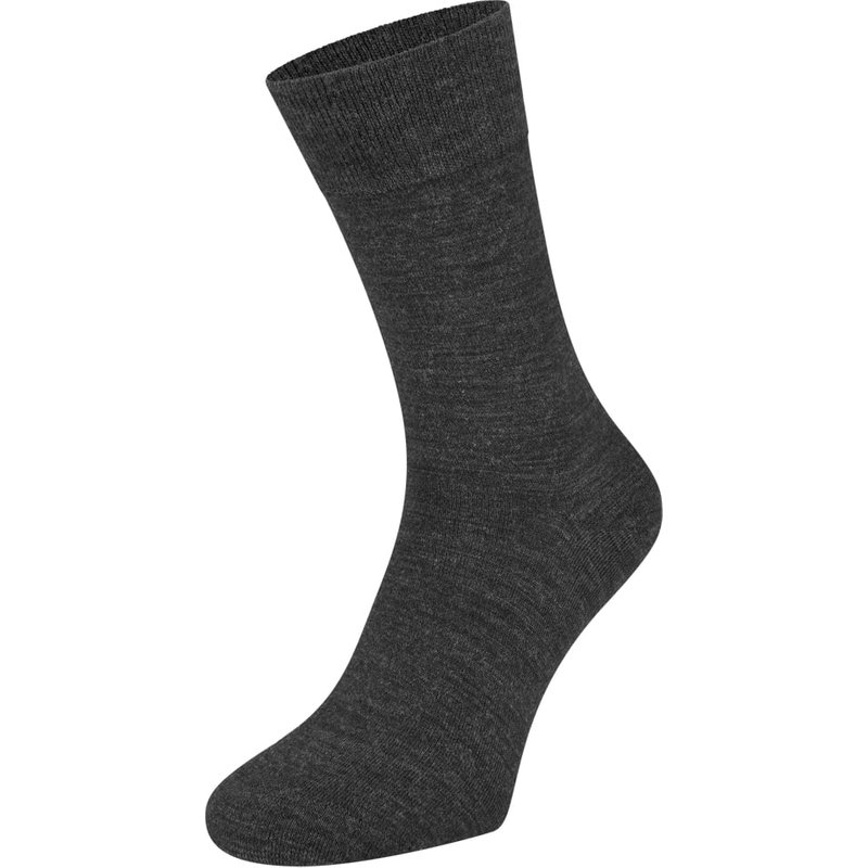 Dünne Herrensocken aus Merinowolle – Anthrazit – 35-38