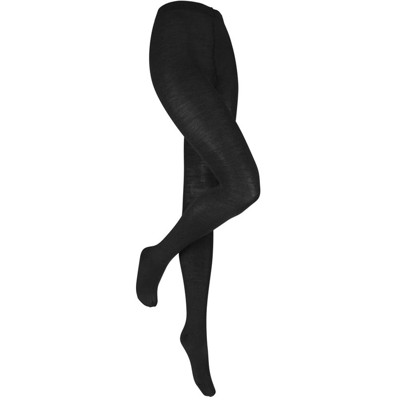 Damenstrumpfhose aus biologischer Wolle – Schwarz – 40-42