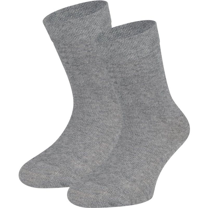 Baumwollkindersocken – Grau melange – 35-38