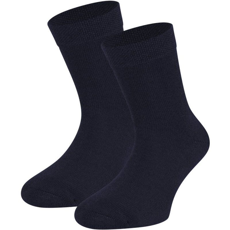 Baumwollkindersocken – Marine Melange – 39-42