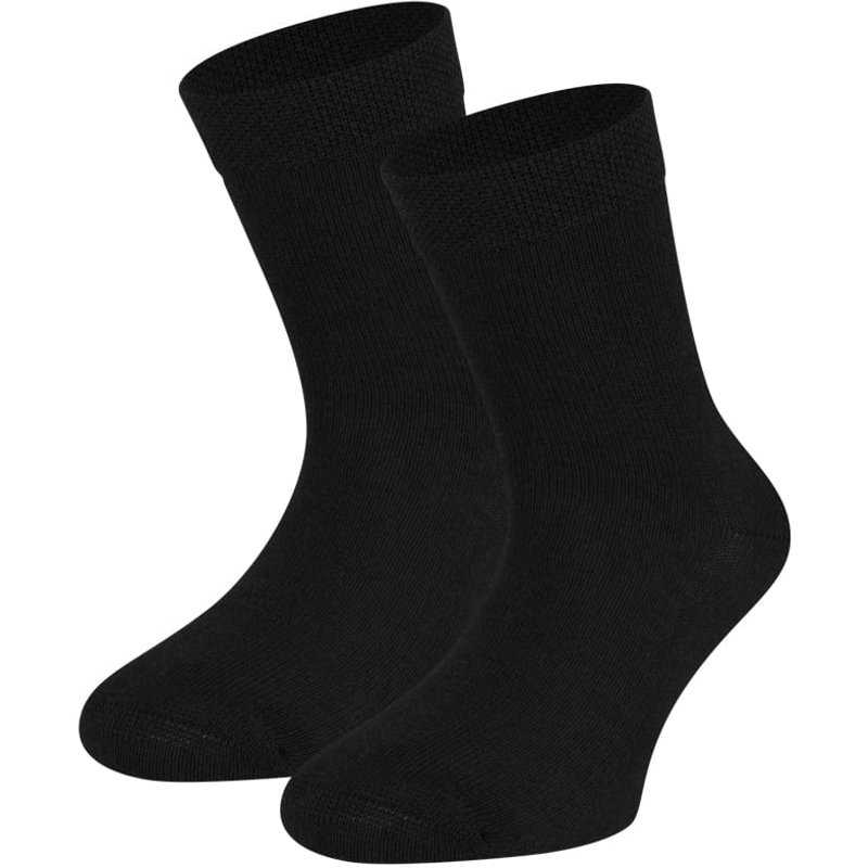 Baumwollkindersocken – Schwarz – 19-22