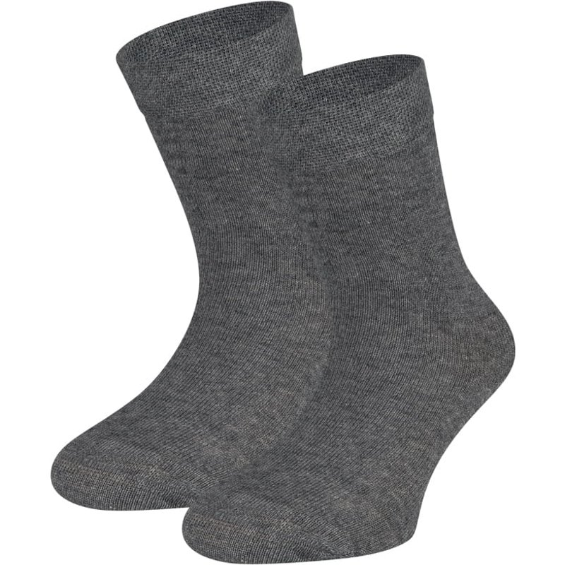 Baumwollkindersocken – Anthrazitmelange – 39-42