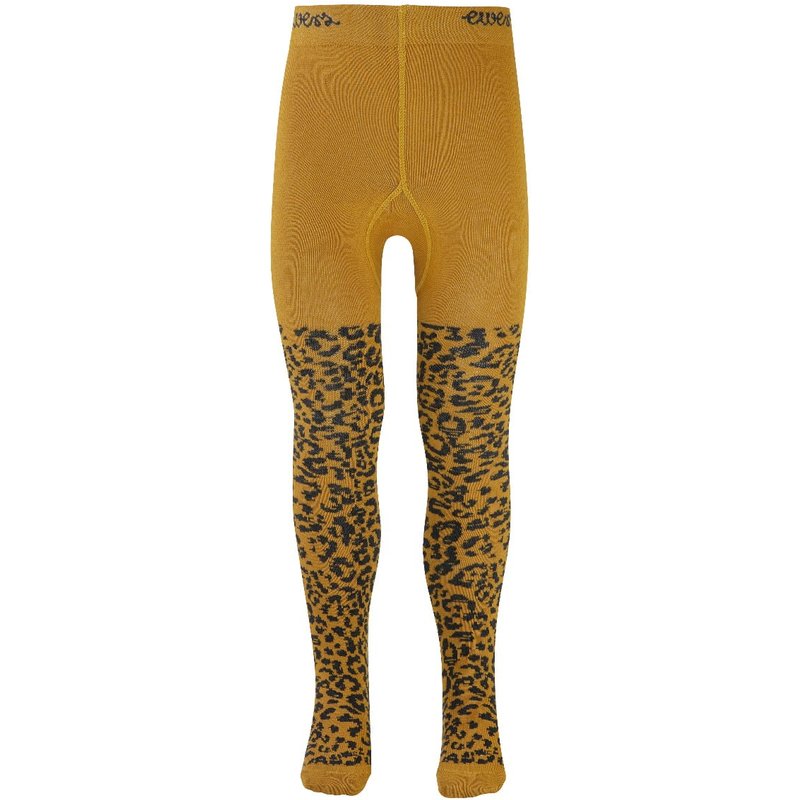 Baumwoll-Kinderstrumpfhose mit Leopardenmuster – 98-104