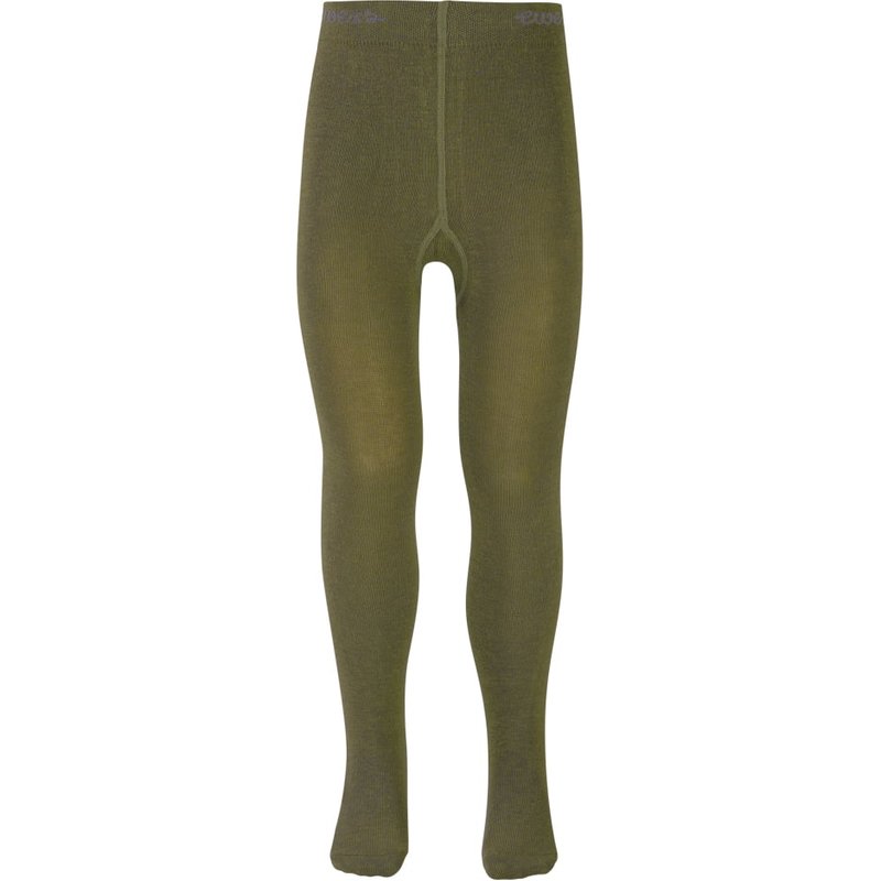 Kinderstrumpfhose aus Baumwolle – Olive – 152-164