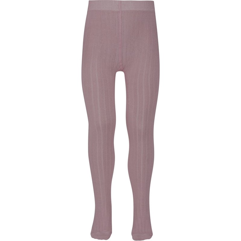 Ripp-Kinderstrumpfhose aus Baumwolle – Helles Wildrose – 152-164