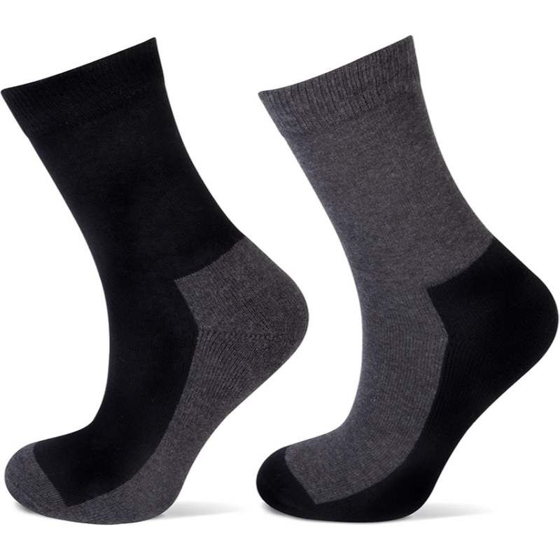 Kindersocken aus Baumwolle mit Frottee-Sohle – Schwarz – 31-34