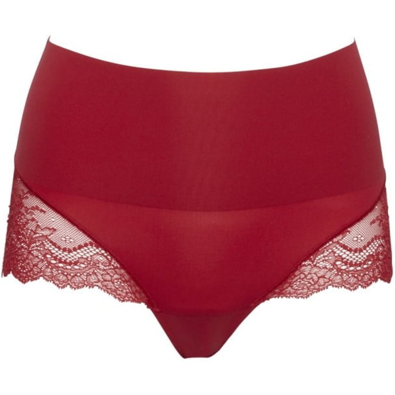 SPANXsupersmooth™ Undie-tectable® korrigierende Hipster mit Spitze – Pop Red – XL
