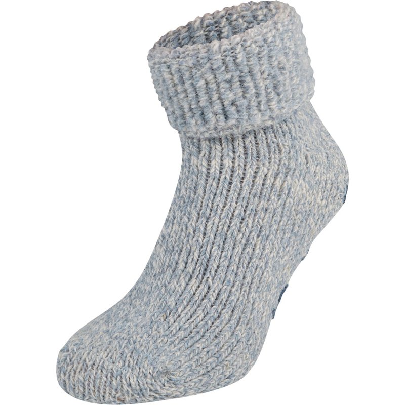 Wollsocken mit Antirutsch – Hellblau – 39-42