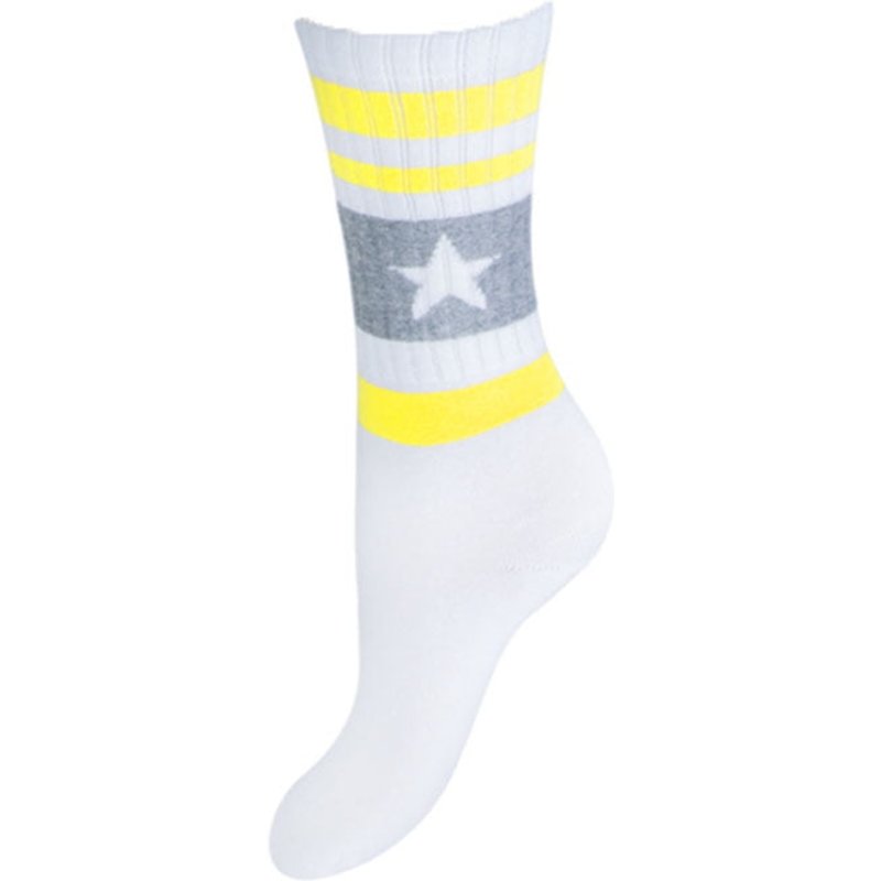 Kinderkniekousen mit sportlichem Druck – Gelb – 23-26