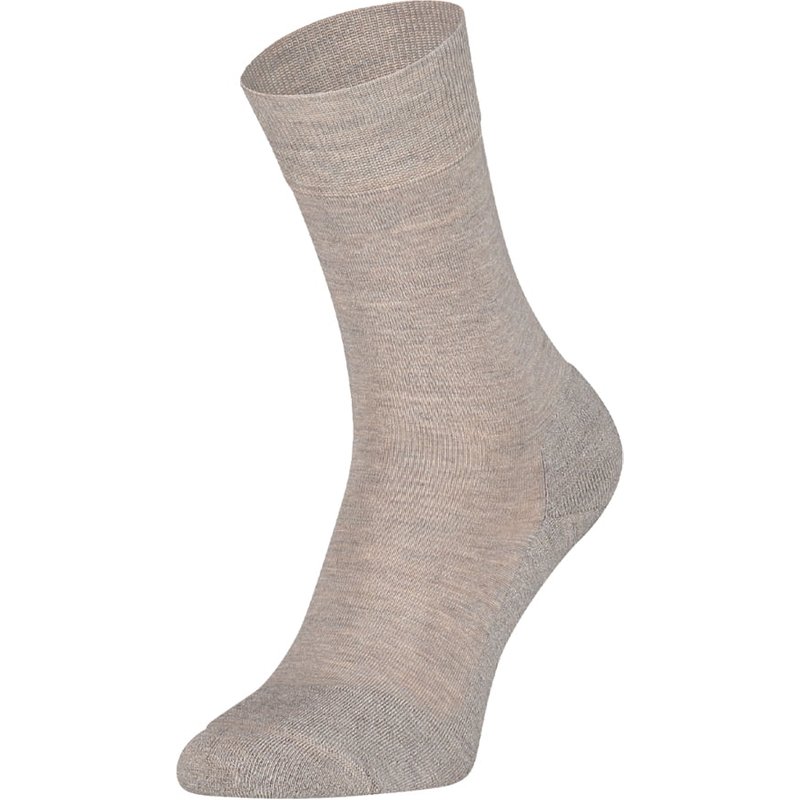 S13 VIP dünne Merinowollsocken mit Frotteesohle – Beige – 46-48