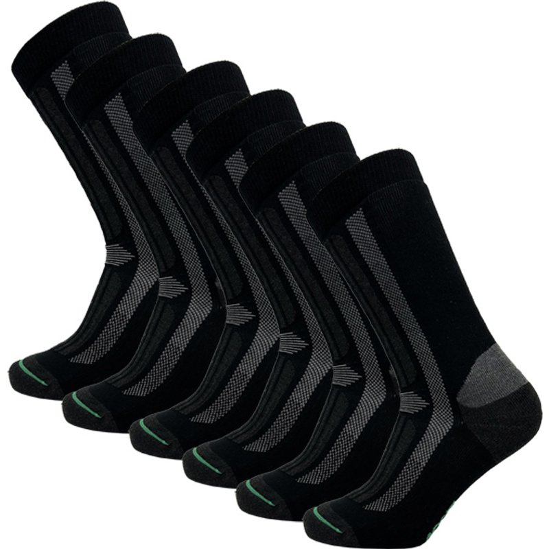 Arbeitssocken aus Tencel - 6 Paar - Schwarz - 43-46