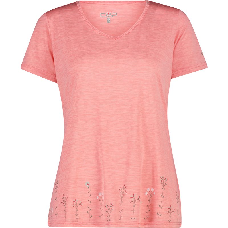 CMP Damen Melange Print T-Shirt