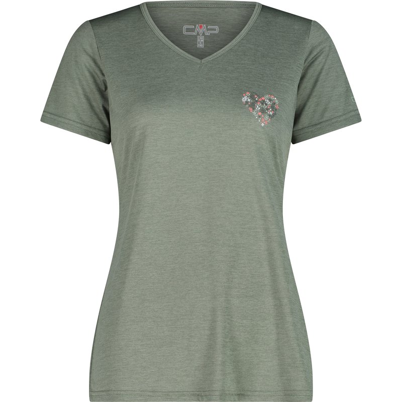 CMP Damen Melange Print T-Shirt