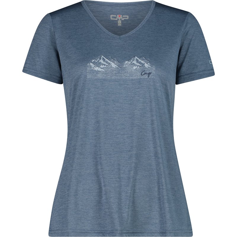 CMP Damen Melange Print T-Shirt