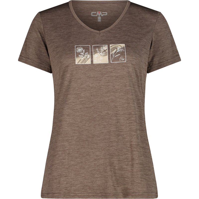 CMP Damen Melange Print T-Shirt