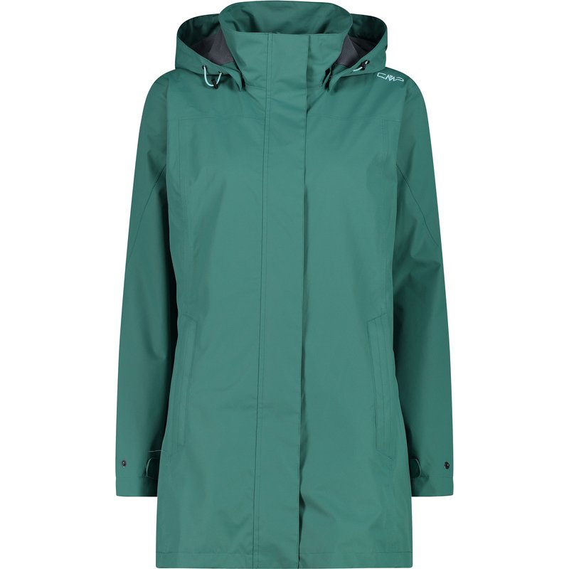 CMP Damen Rain Hoodie Button Jacke