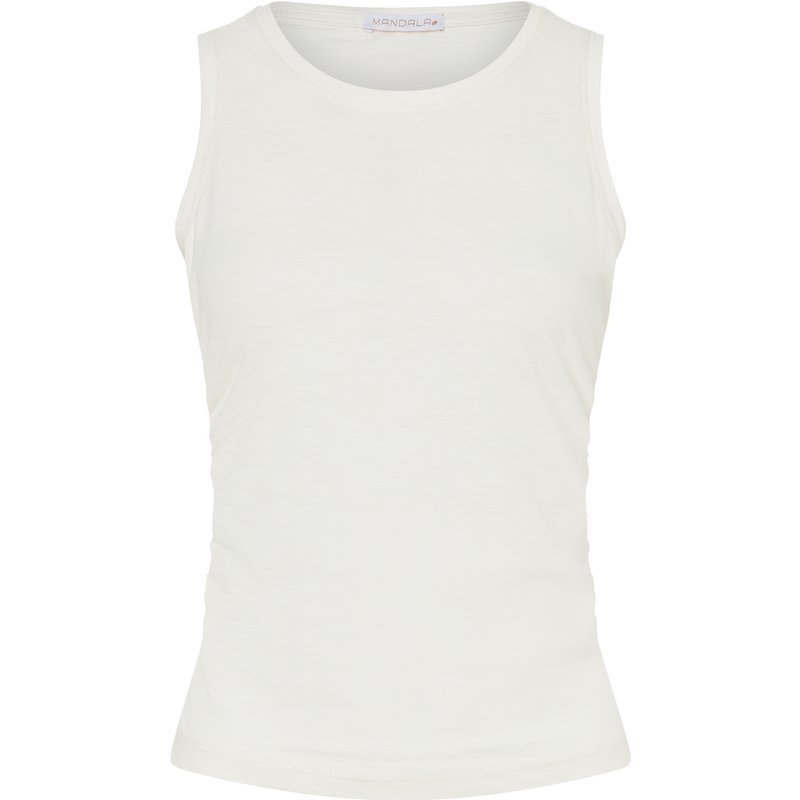 Mandala Damen Cropped Ruffled Top