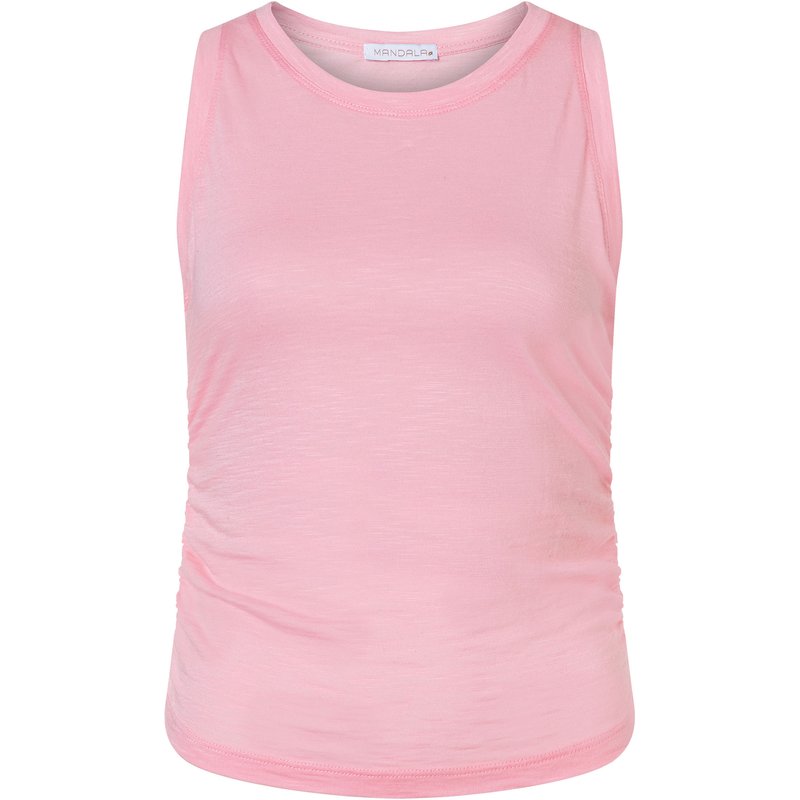 Mandala Damen Cropped Ruffled Top