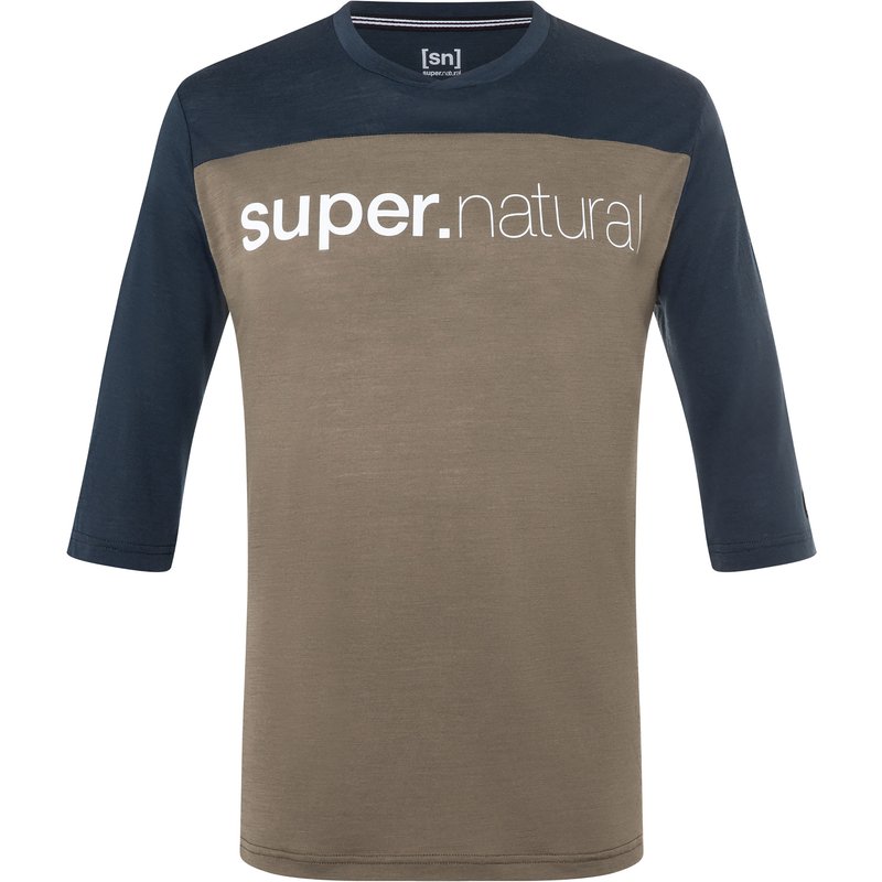 Super.Natural Herren Contrast 3/4 T-Shirt