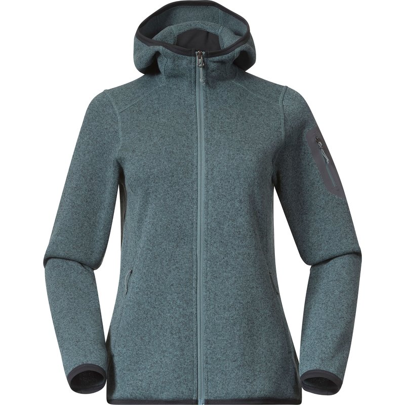 Bergans Damen Kamphaug Knitted Hoodie Jacke