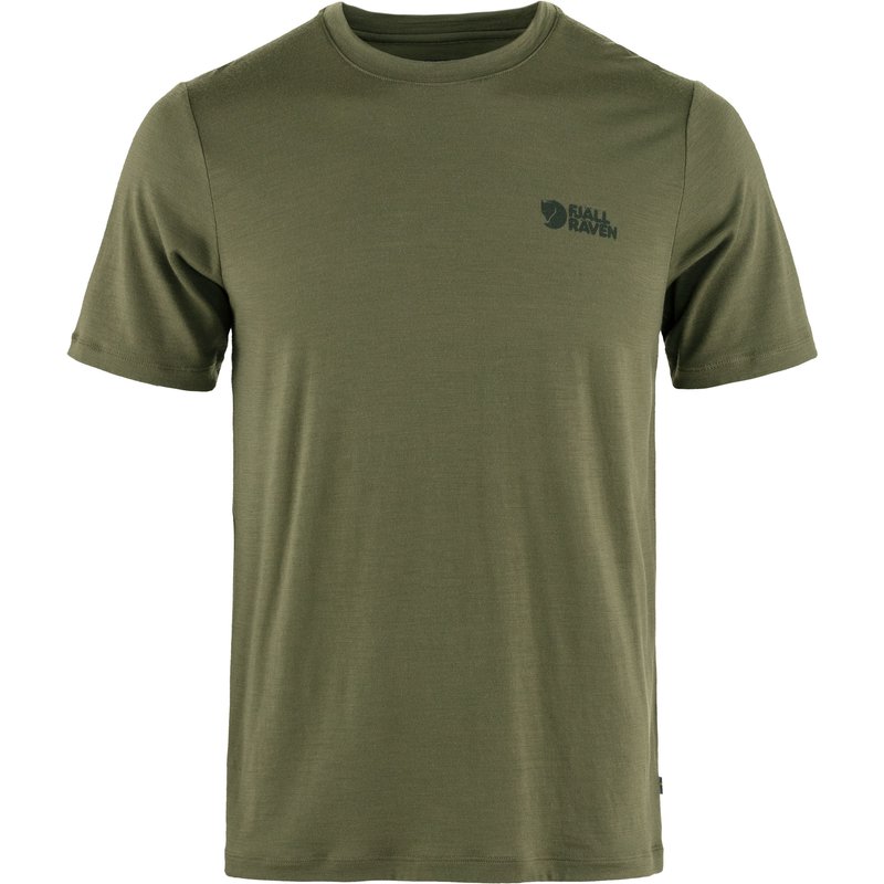 Fjällräven Herren Abisko Wool Logo T-Shirt