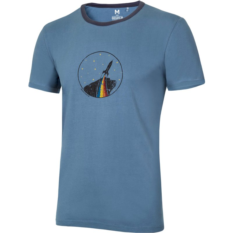 Ocun Herren Classic Organic Rainbow Rocket T-Shirt