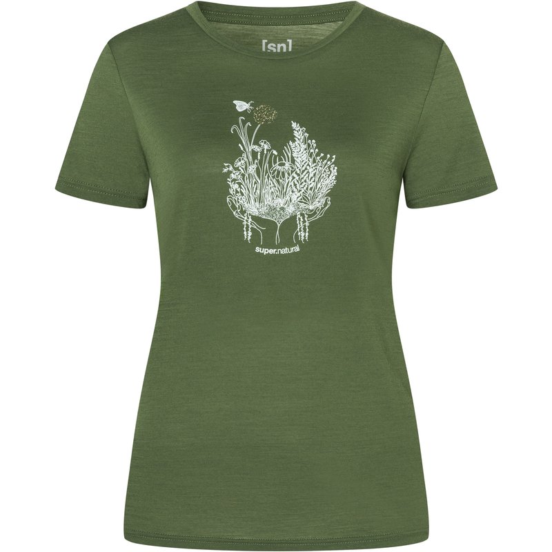 Super.Natural Damen Flowerhands T-Shirt