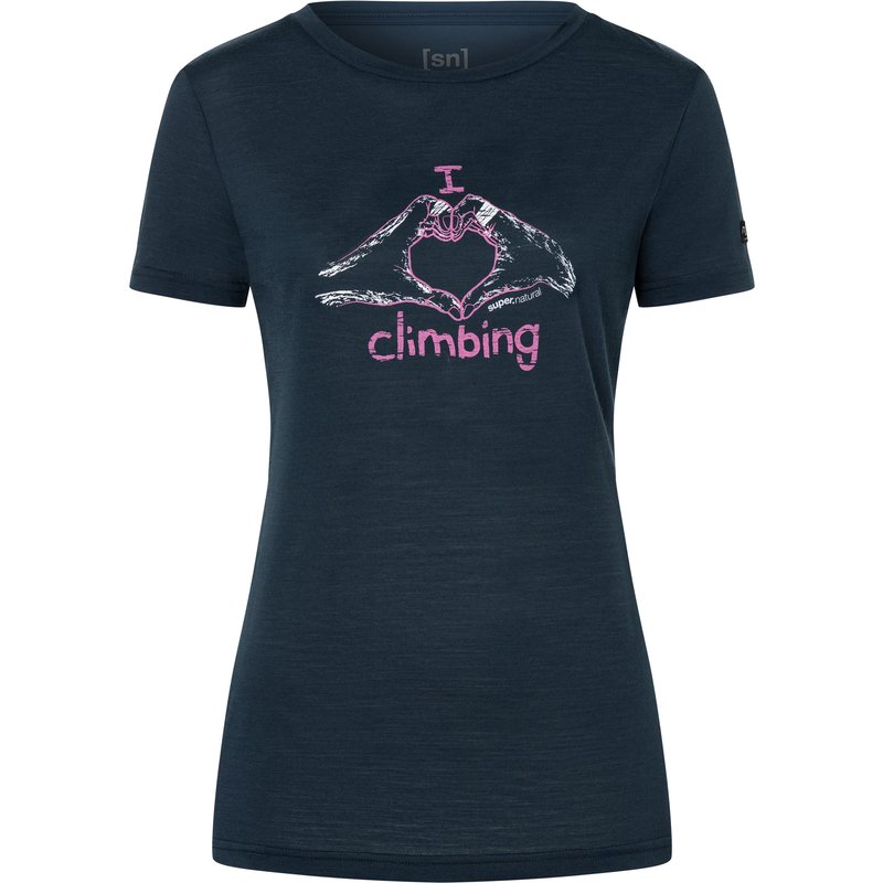 Super.Natural Damen I Love Climbing T-Shirt