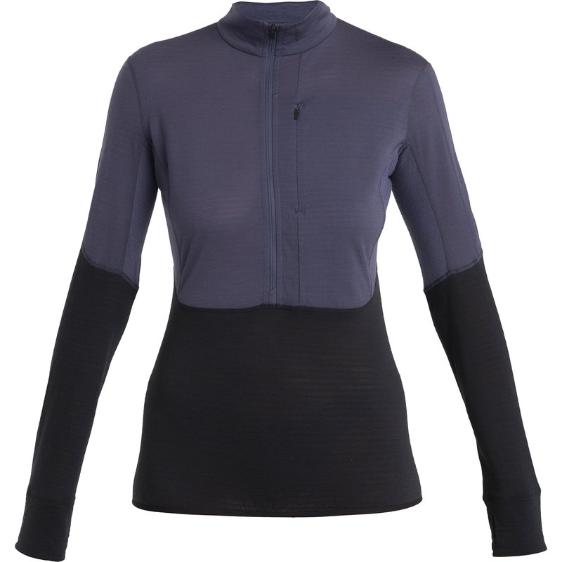 Icebreaker Damen Realfleece Descender Half Zip Longsleeve