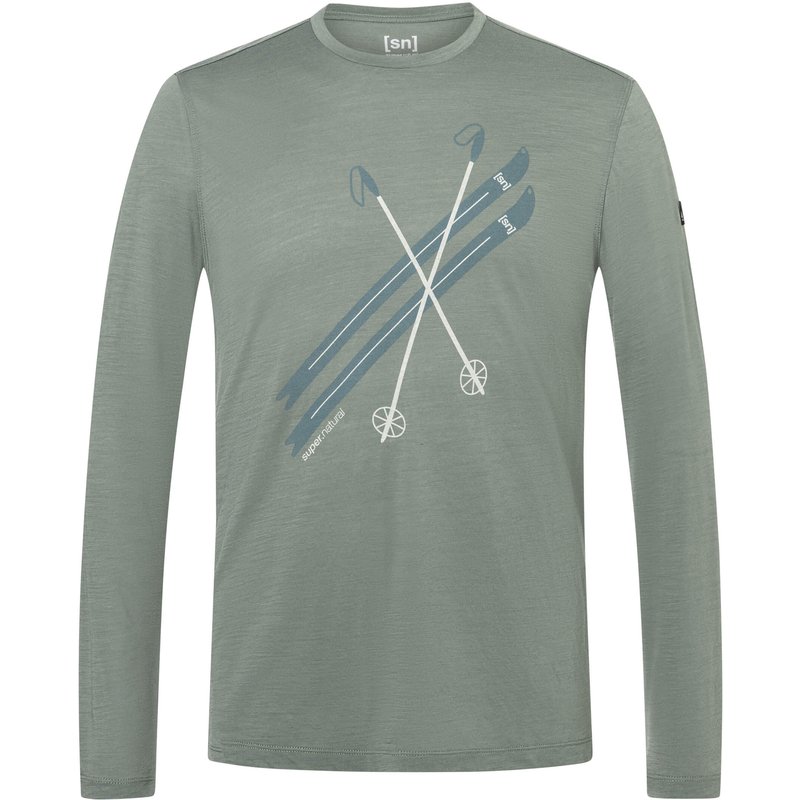 Super.Natural Herren Kryssede Ski Longsleeve