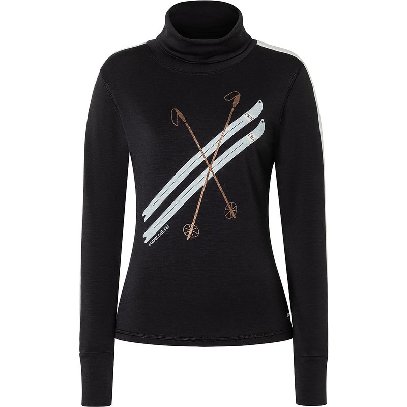 Super.Natural Damen Kryssede Ski Roll Neck Pullover