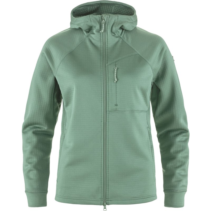 Fjällräven Damen Abisko Grid Fleece Hoodie Jacke