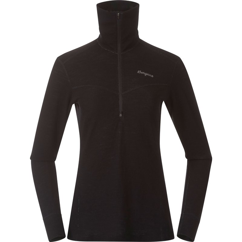 Bergans Damen Inner:Dual Merino Half Zip Longsleeve