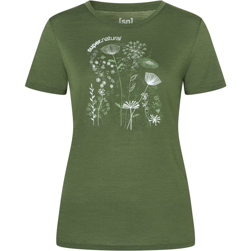 Super.Natural Damen Rock Flowers T-Shirt