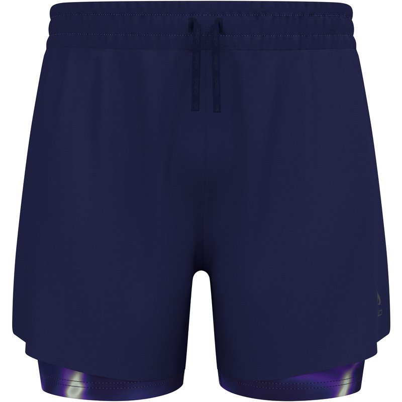 Odlo Herren Zeroweight 5 Inch Print 2-in-1 Shorts
