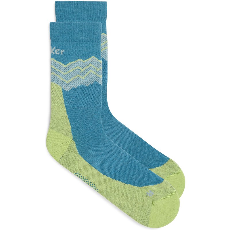 Icebreaker Herren Hike+ Medium Crew Across the Peaks Socken