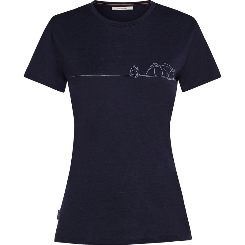 Icebreaker Damen 150 Tech Lite Single Line Camp T-Shirt