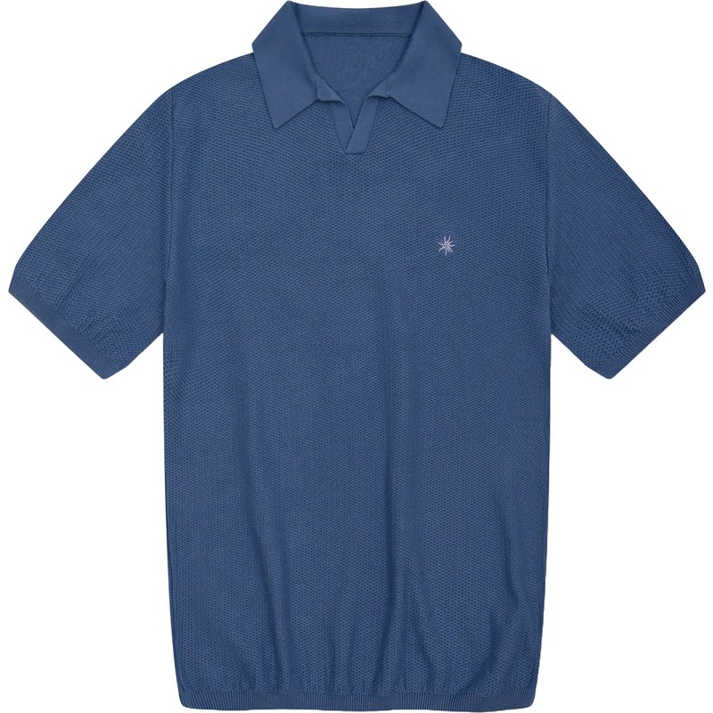 Bavarian Caps Herren Edelweiß Strick Polo T-Shirt