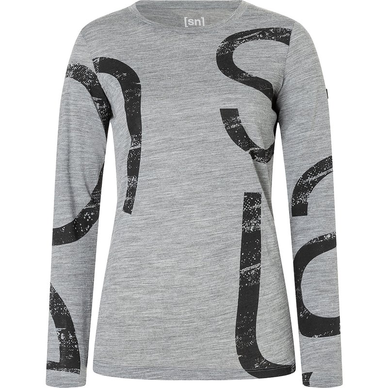 Super.Natural Damen Capital Logo Longsleeve