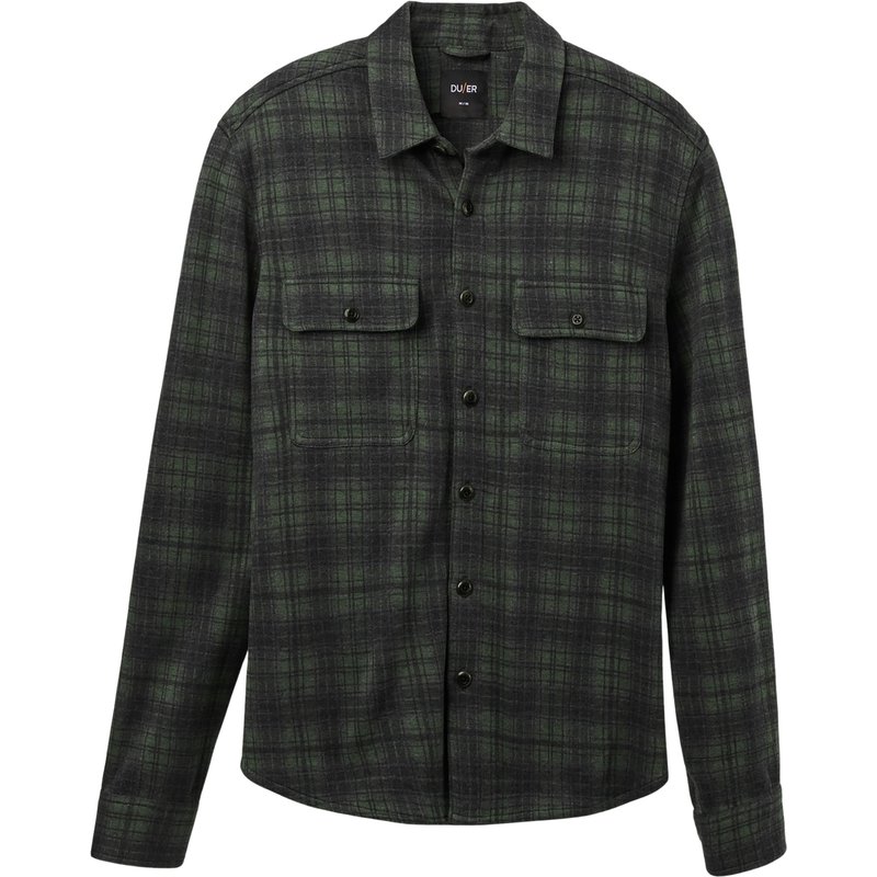 Duer Herren Performance Flannel Button Down Hemd