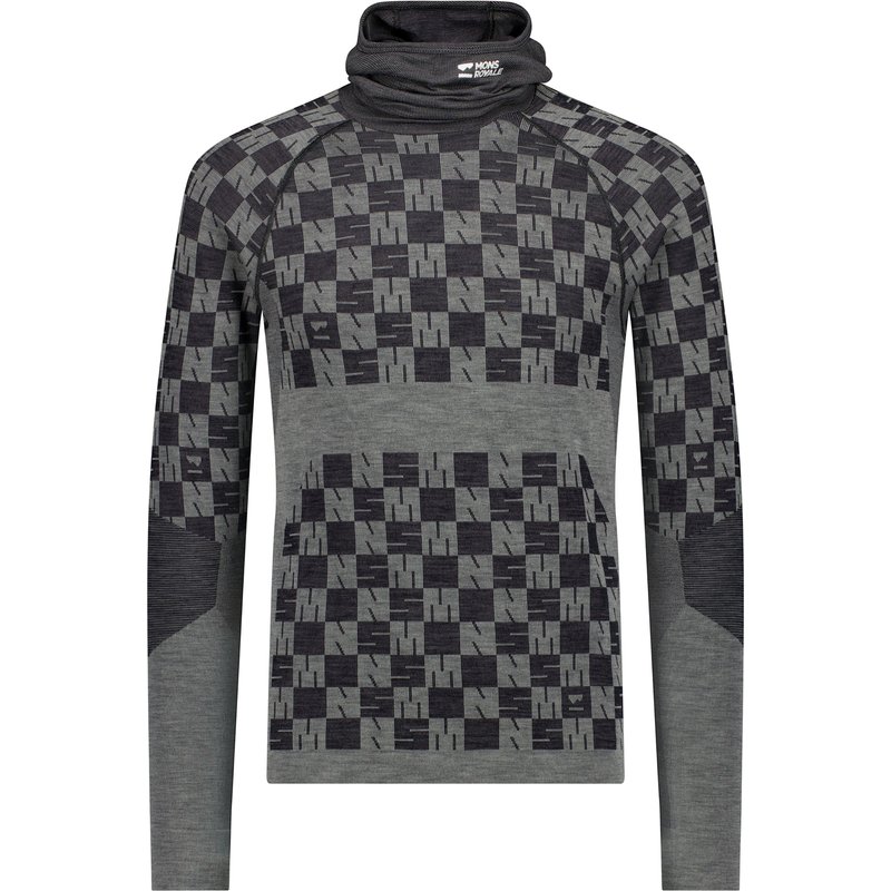Mons Royale Herren Ascender Merino Seamless Hoodie Longsleeve