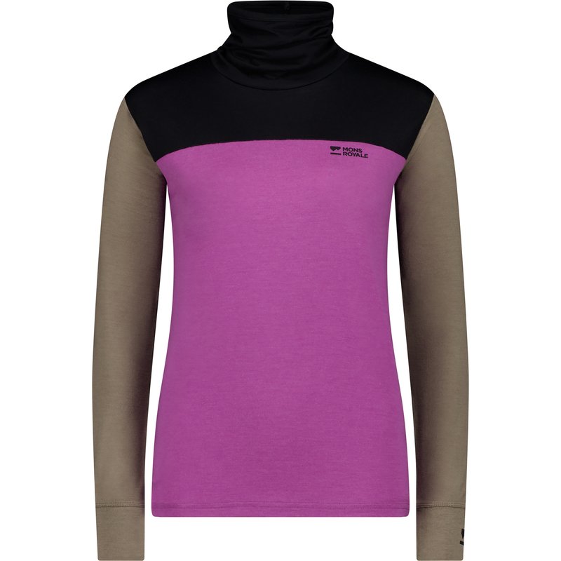 Mons Royale Damen Yotei Merino High Neck Longsleeve