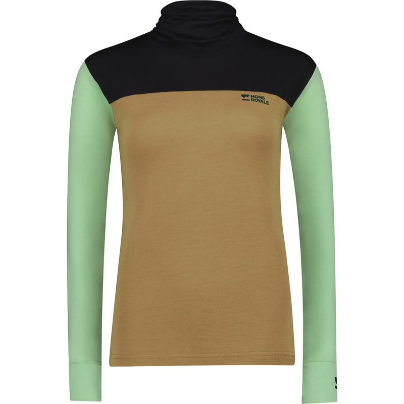 Mons Royale Damen Yotei Merino High Neck Longsleeve