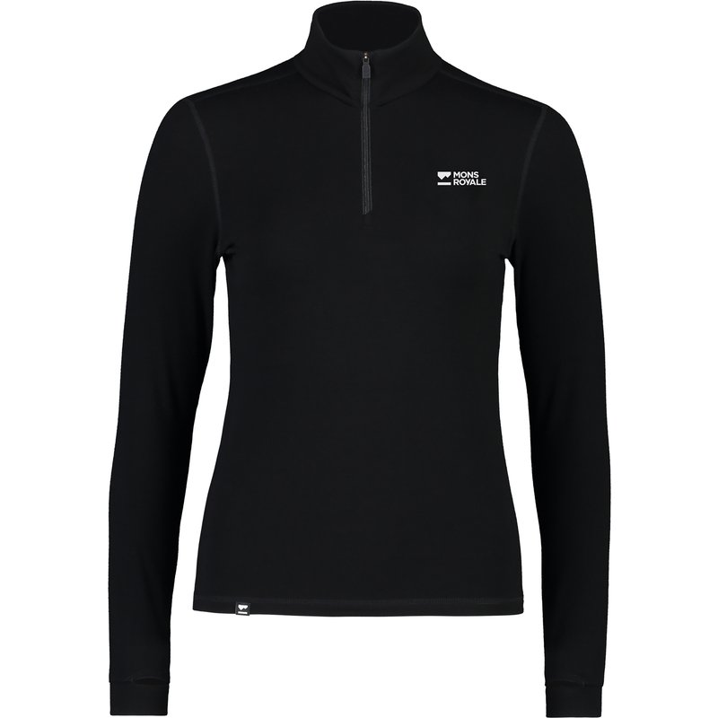Mons Royale Damen Cascade Merino 1/4 Zip Longsleeve