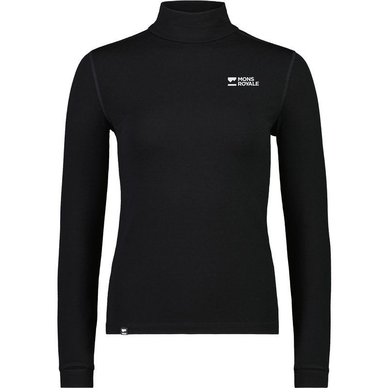 Mons Royale Damen Cascade Merino Mock Neck Longsleeve