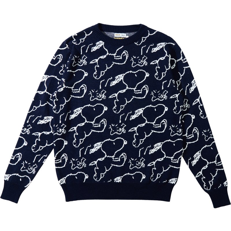 Brava Fabrics Herren Peanuts Jacquard Pullover