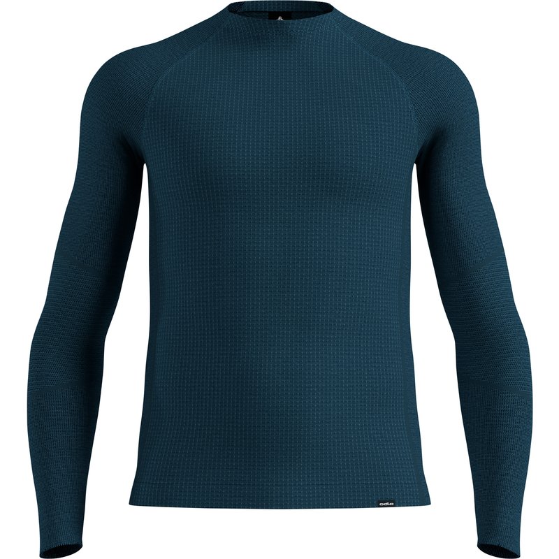 Odlo Herren Seamless Performance Wool Crew Longsleeve