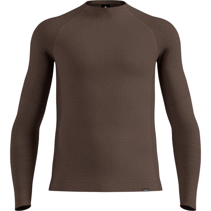 Odlo Herren Seamless Performance Wool Crew Longsleeve