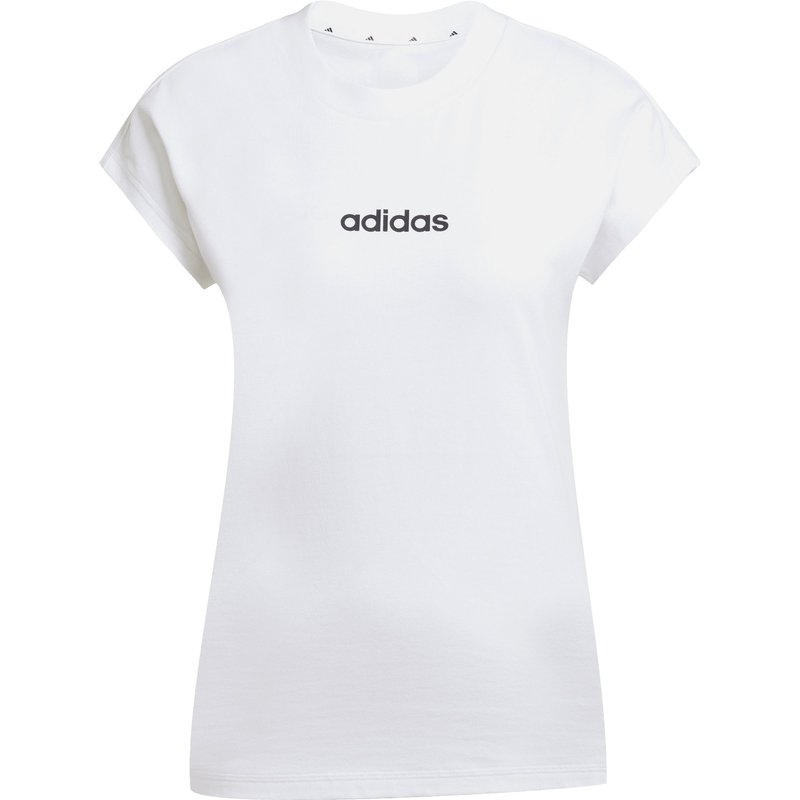 adidas Damen Essentials Linear Cotton T-Shirt