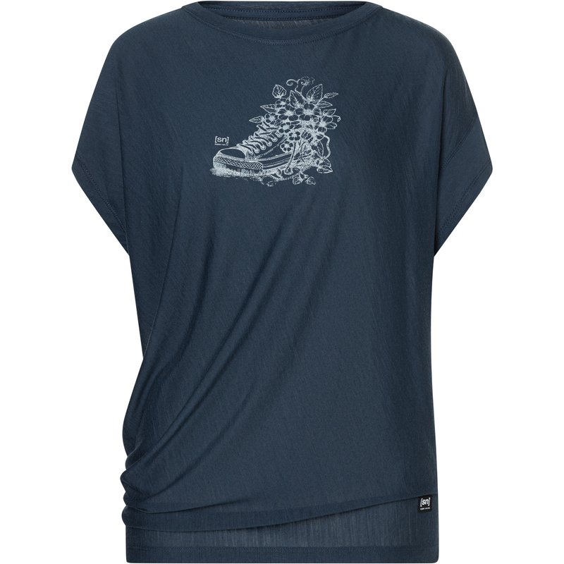 Super.Natural Damen Flower Sneakers Loose T-Shirt